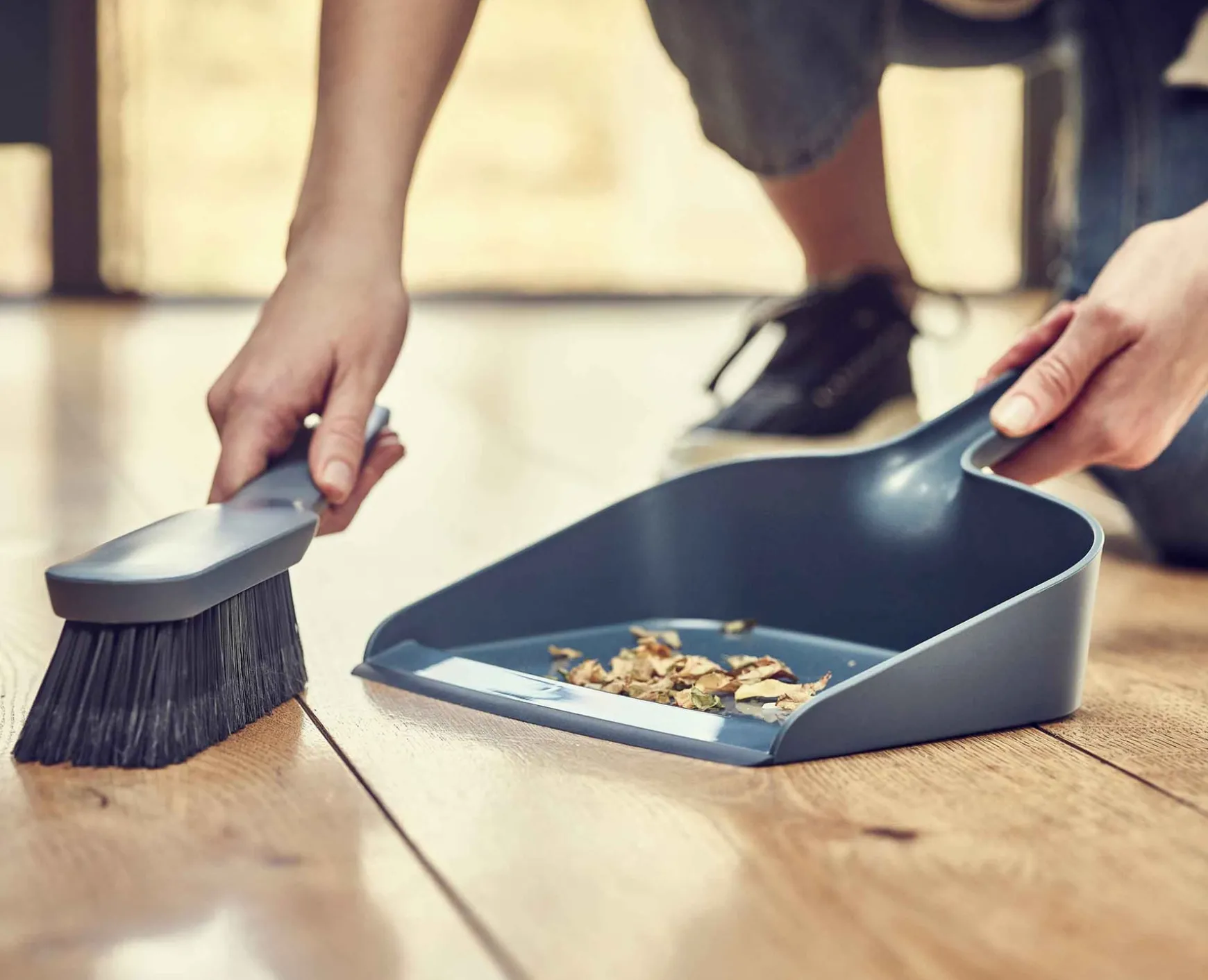 Joseph Joseph CleanStore Wall-mounted Dustpan & Brush- Dustpans, Brushes & Brooms