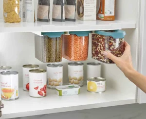 Joseph Joseph CupboardStore™ Under-shelf Storage 1.3L Container Set- Pantry Organization