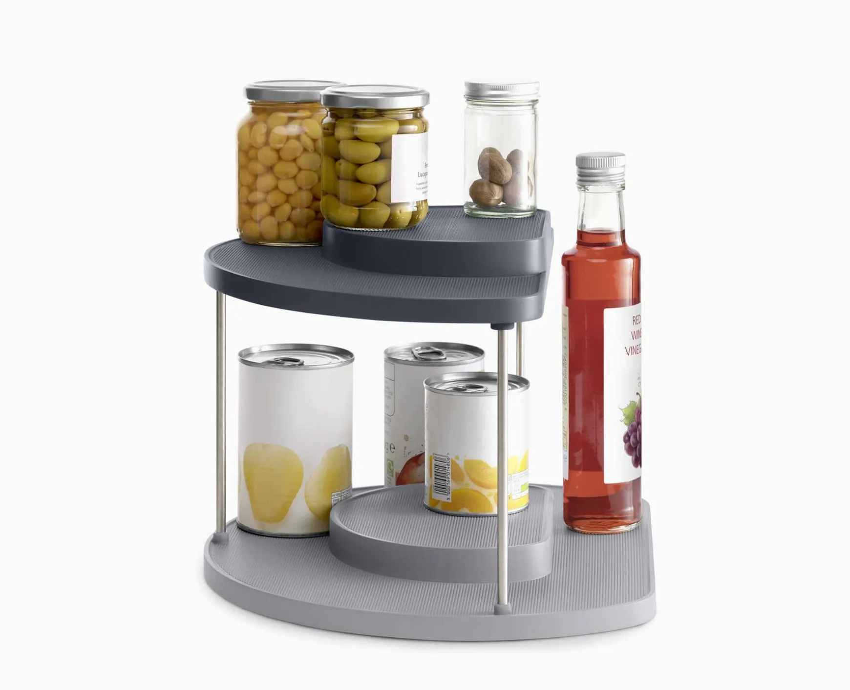 Joseph Joseph CupboardStore™ 2-tier Rotating Organizer- Pantry Organization