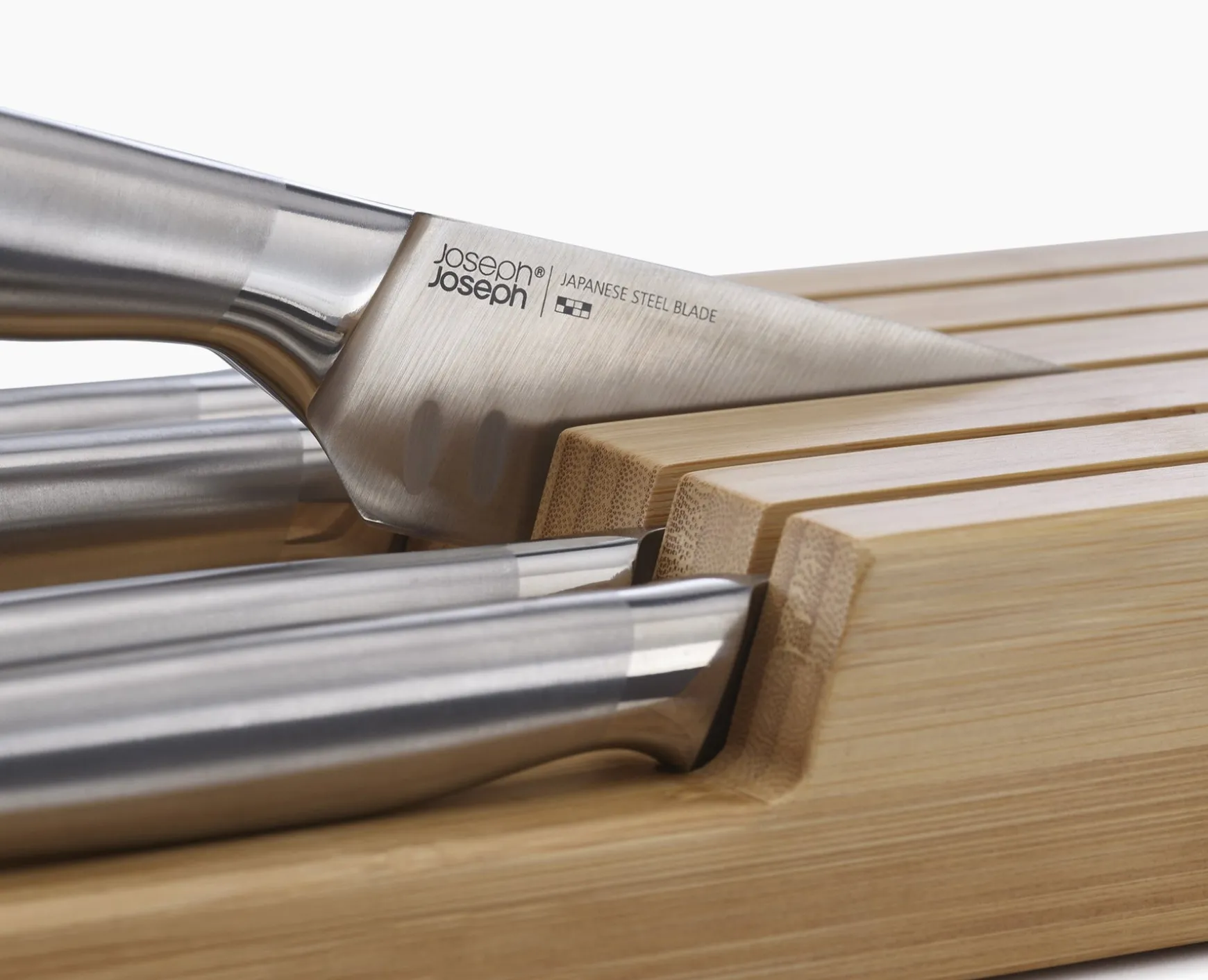 Joseph Joseph Elevate™ Steel Knife Set with In-drawer Storage Tray- Knives, Knife Sets & Scissors