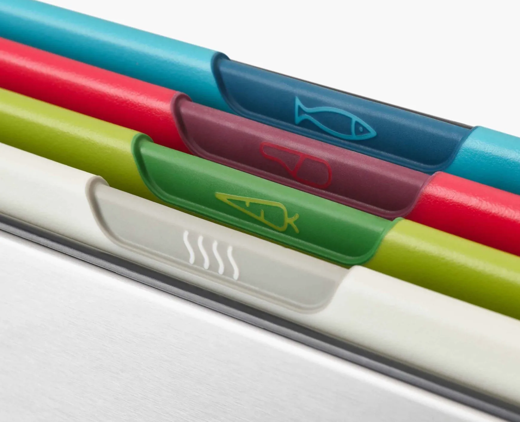 Joseph Joseph Folio™ Icon Steel 4-piece Multicolor Cutting Board Set- Cutting Boards & Sets