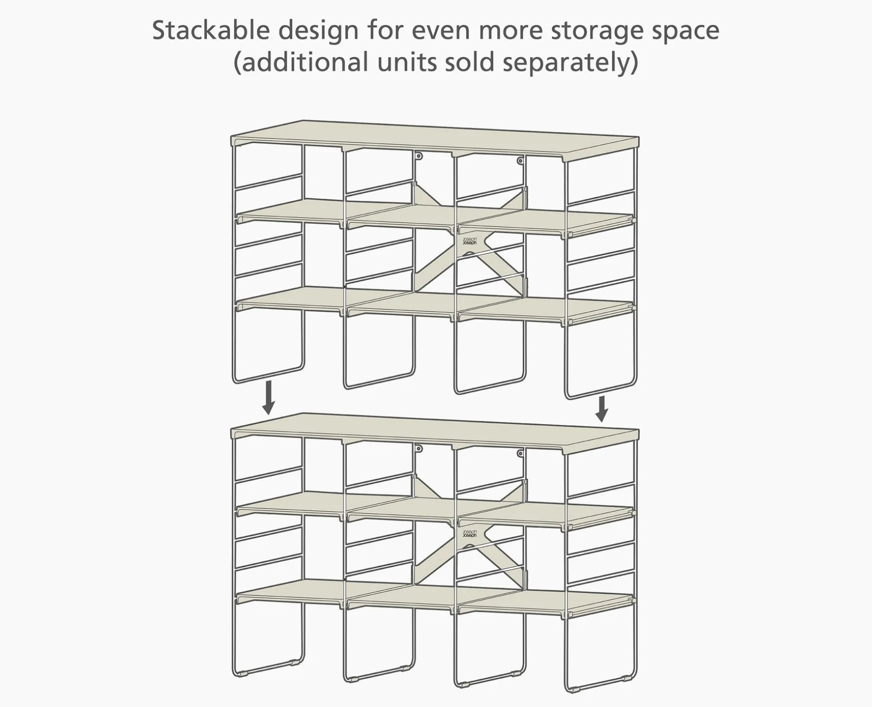 Joseph Joseph Level™ Plus Large Adjustable Shoe Rack- Shoe Racks