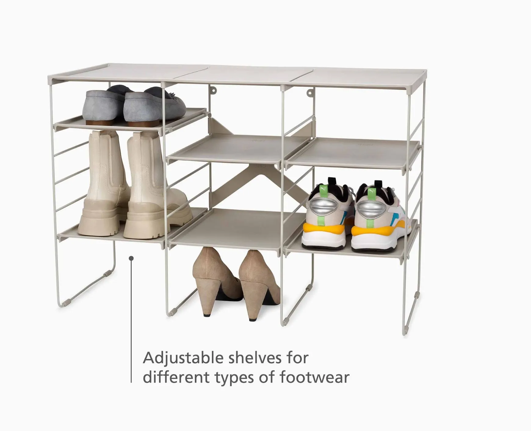 Joseph Joseph Level™ Plus Large Adjustable Shoe Rack- Shoe Racks