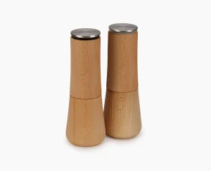 Joseph Joseph Milltop™ Wood 2-piece Salt & Pepper Mill Set- Salt & Pepper Shakers