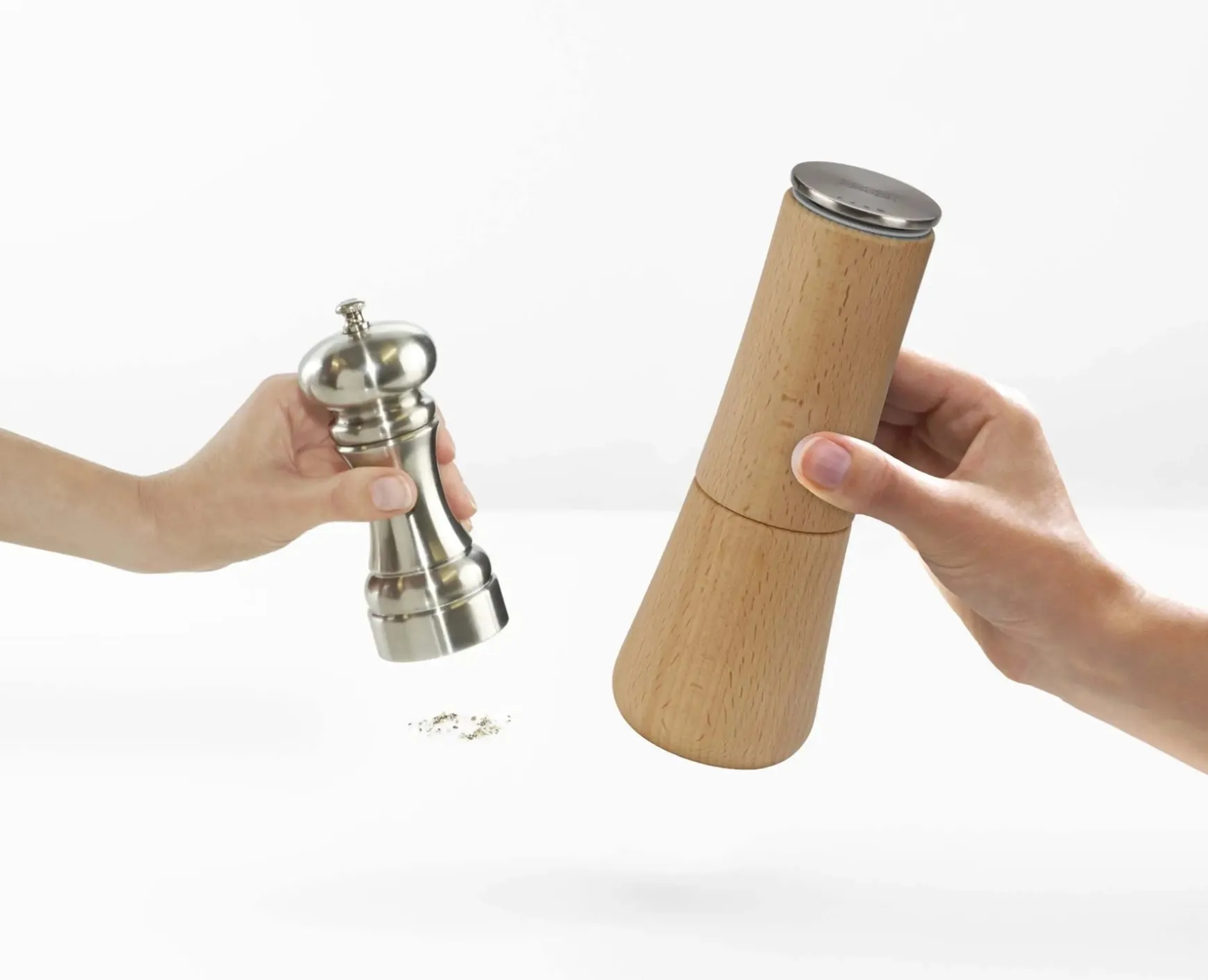 Joseph Joseph Milltop™ Wood Salt Mill- Salt & Pepper Shakers