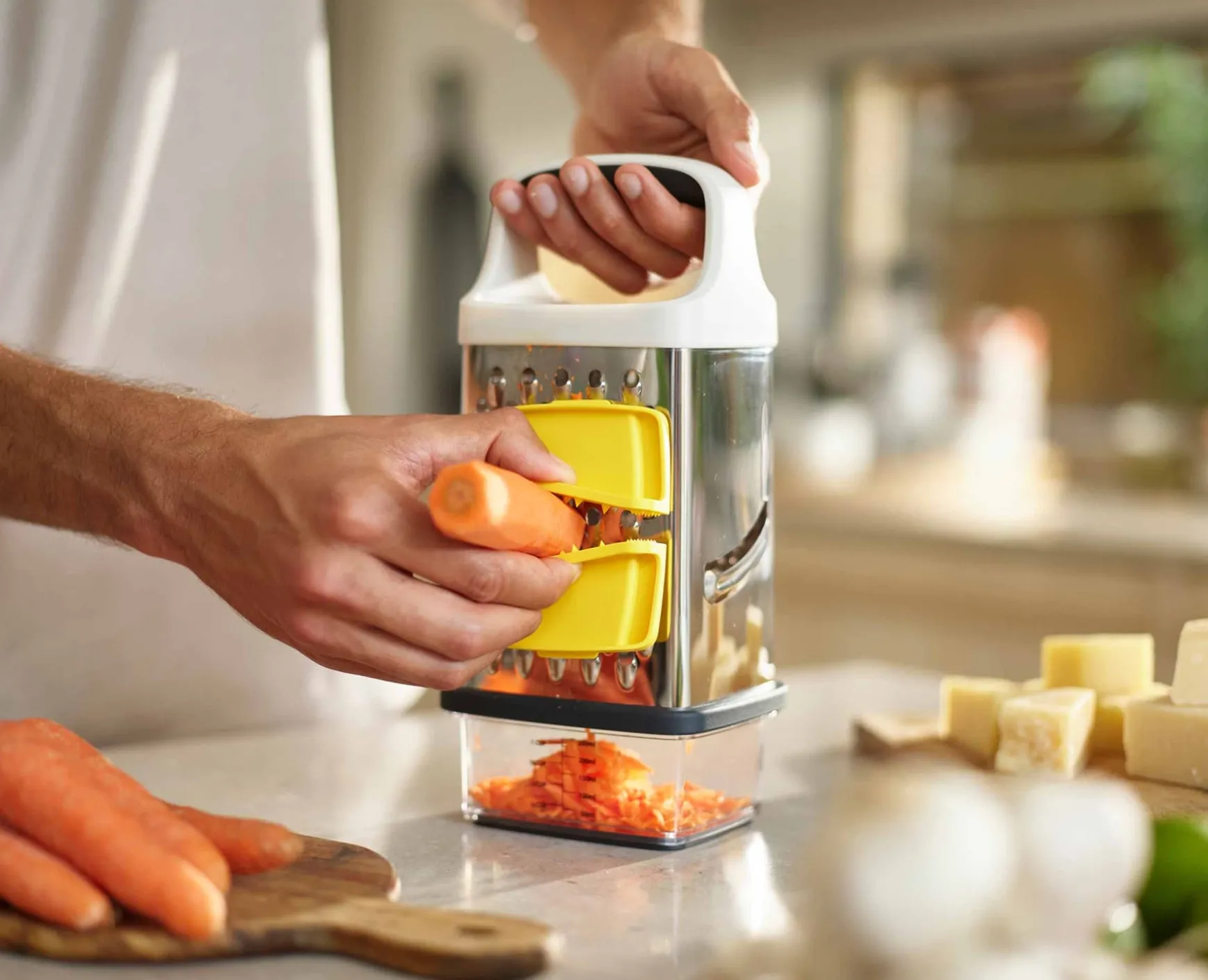 Joseph Joseph Multi-Grip™ Box Grater with Precision Food-Grip- Graters & Zesters