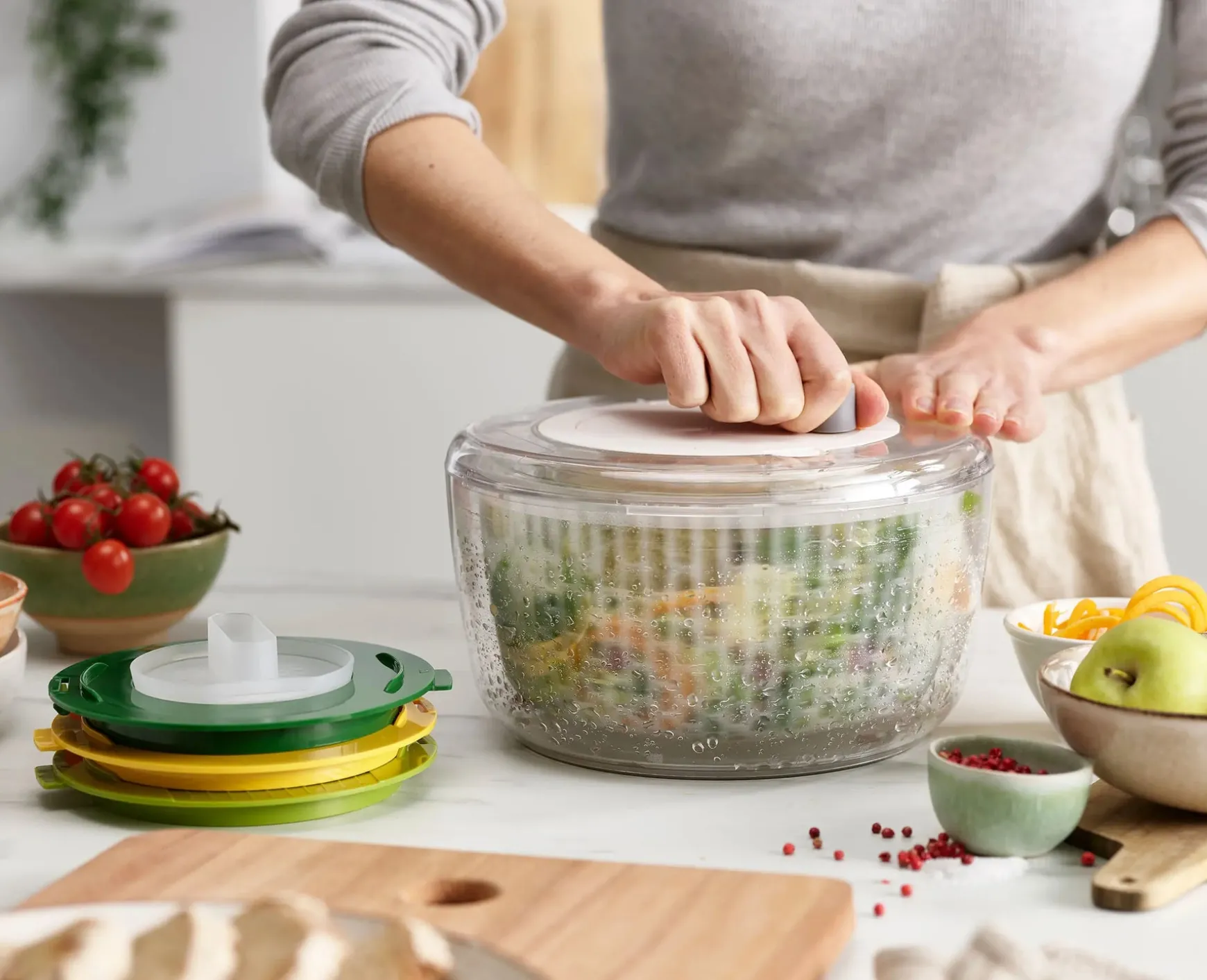 Joseph Joseph Multi-Prep™ 4-piece Salad Preparation Set- Kitchen Utensils & Gadgets