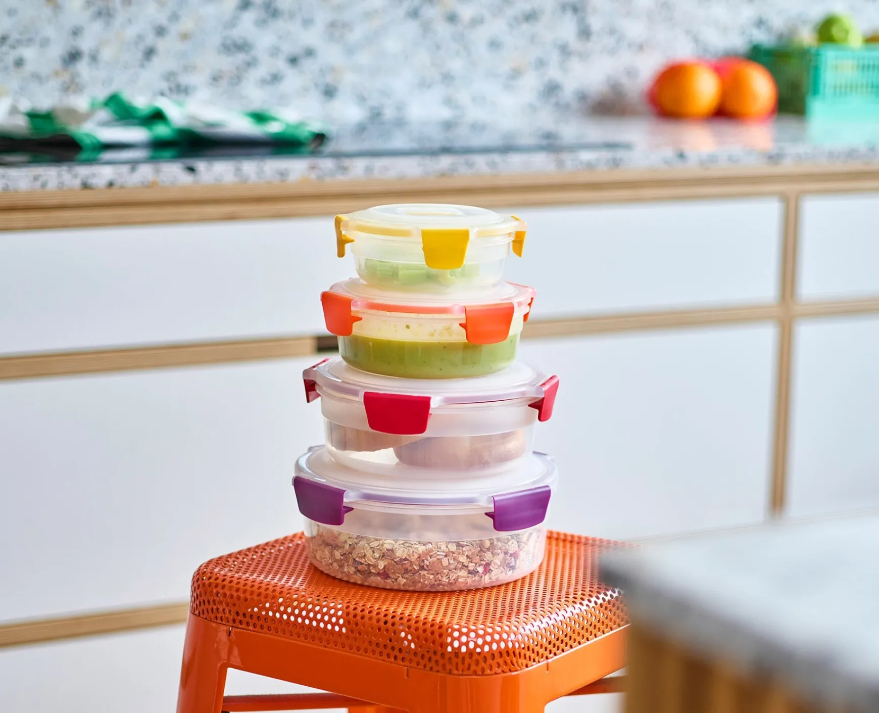 Joseph Joseph Nest™ Lock 8-Piece Round Container Set- Lunch Boxes & Containers