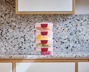 Joseph Joseph Nest™ Lock 8-Piece 1L Round Container Set- Lunch Boxes & Containers