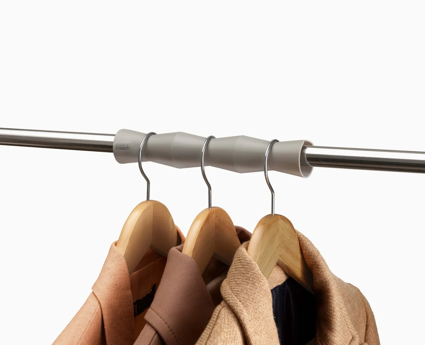 Joseph Joseph Orderly™ Set of 2 Gray Clothes Rail Large Spacer Set- Closet Organization