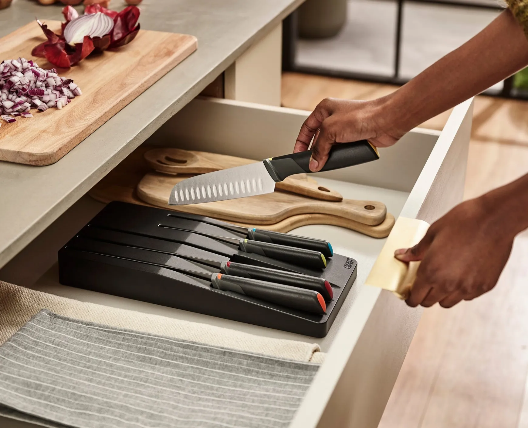 Joseph Joseph 10-piece Multicolor In-drawer Knife & Utensil Set- Knives, Knife Sets & Scissors