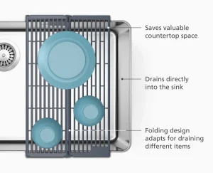 Joseph Joseph Platform Folding Sink Drainer- Dish Racks & Drainers