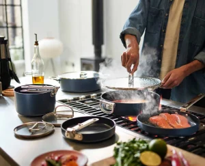 Joseph Joseph Space Folding Handle Ceramic Non-stick 10-piece Cookware Set- Pots & Pans