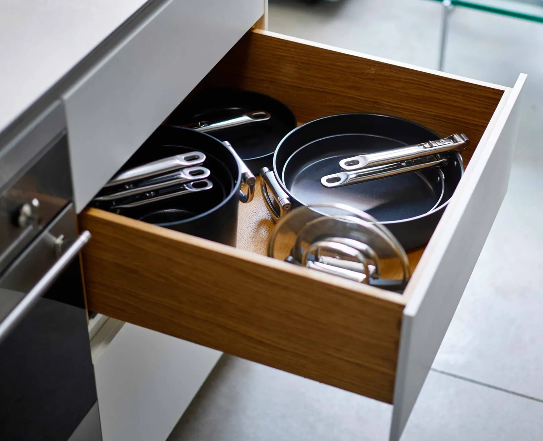 Joseph Joseph Space Folding Handle Ceramic Non-stick 2-piece Pan Set- Pots & Pans