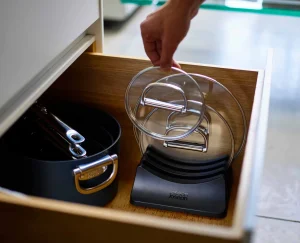 Joseph Joseph Space 3-piece Pan Lid Storage Stand- Pantry Organization