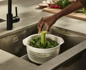 Joseph Joseph Spindola™ In-sink Salad-spinning Colander- Colanders & Strainers