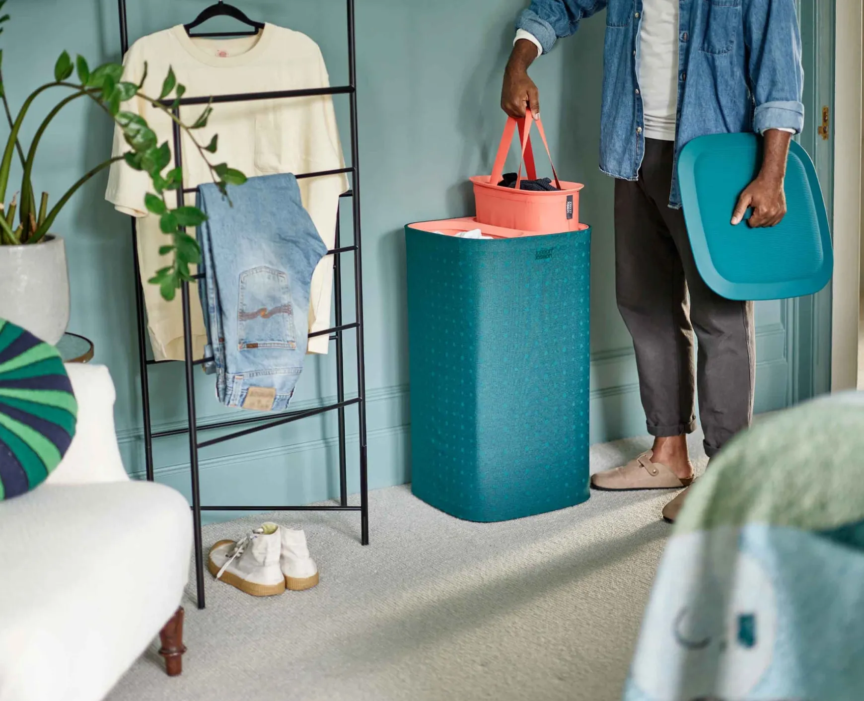 Joseph Joseph Tota Pop 60L Laundry Separation Basket- Laundry Baskets