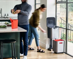 Joseph Joseph Totem Compact 40L Waste & Recycling Bin- Trash Cans
