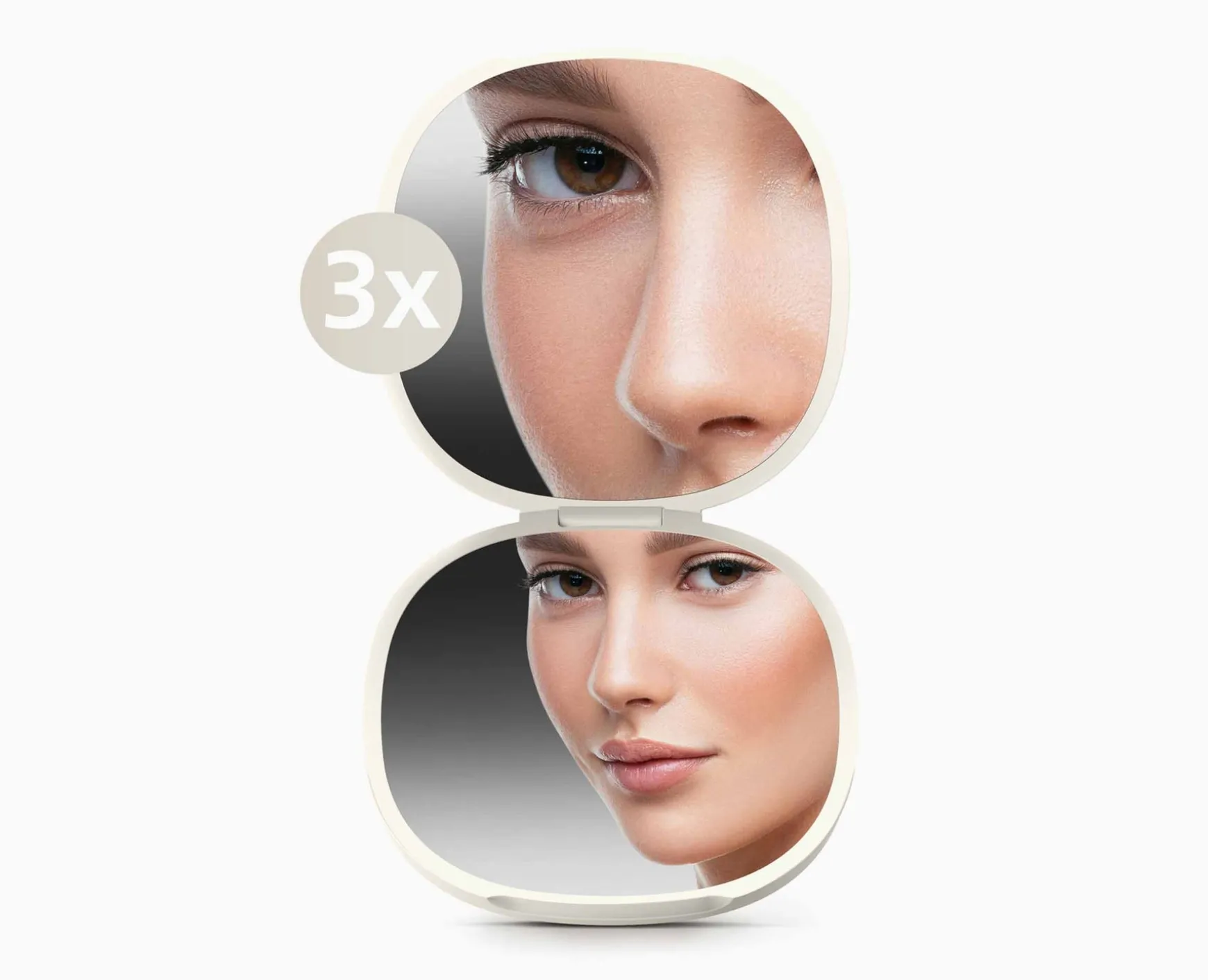 Joseph Joseph Viva 2-in-1 Compact Magnifying Mirror- Make-Up Organizers | Make-Up Storage