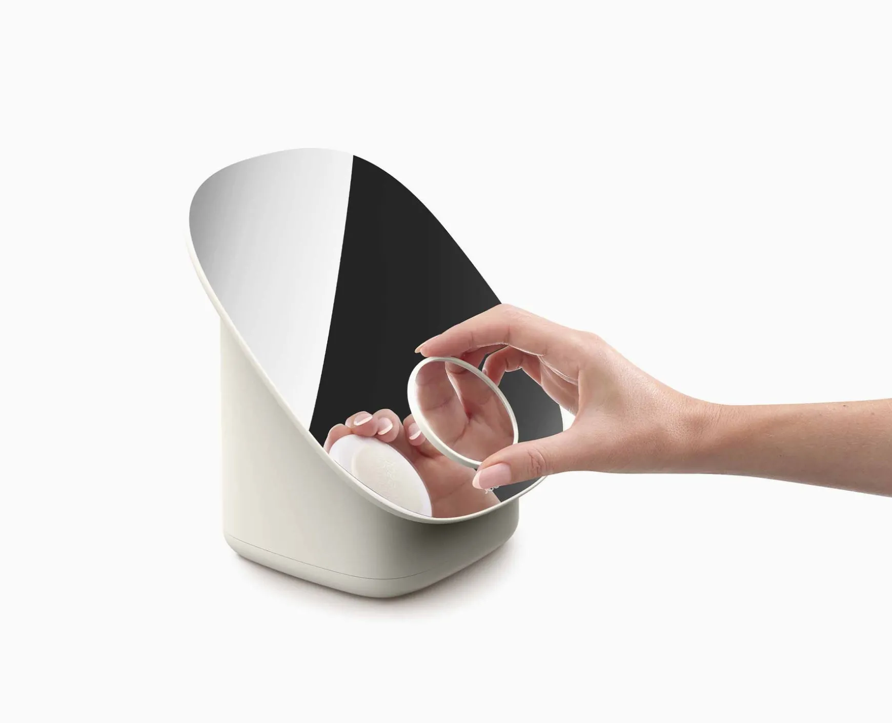 Joseph Joseph Viva Pedestal Mirror with Cosmetic Organizer- Make-Up Organizers | Make-Up Storage