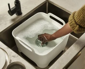 Joseph Joseph Wash&Drain™ Stone Green Washing-up Bowl- Sink & Washing Up Bowls